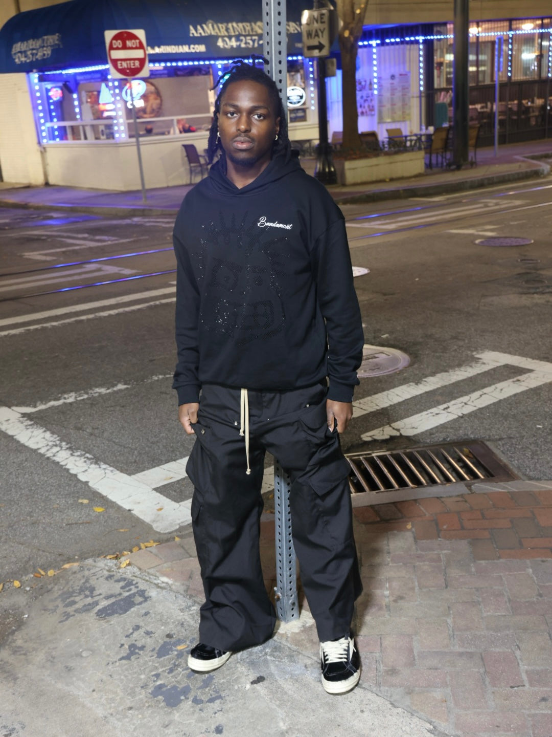 Blackout Rookie Face Hoodie