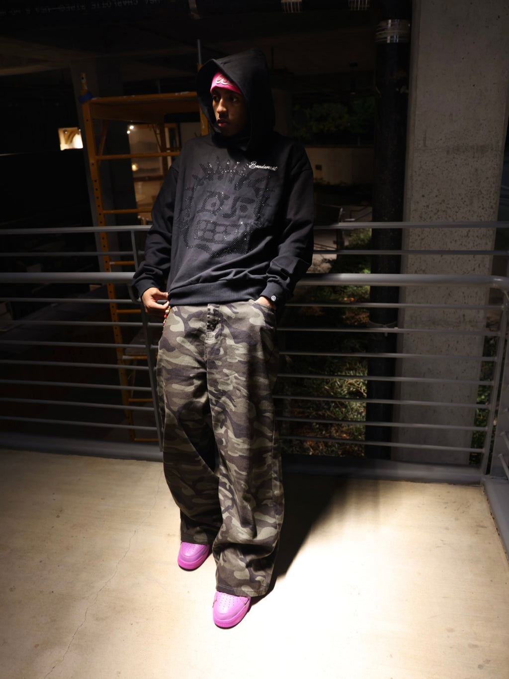 Blackout Rookie Face Hoodie